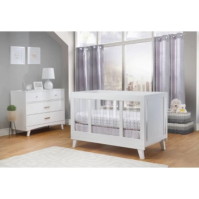 Sorelle Uptown Acrylic Crib - White 1 Sorelle Uptown Acrylic Crib - White