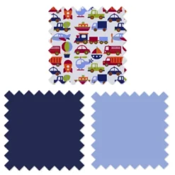 Bacati - Transportation Blue Red Green Navy Orange 3 Pc Toddler Sheet Set -Graco Shop GUEST 702d28be 5d4a 49a3 8d52 6fd9dca7c684 1