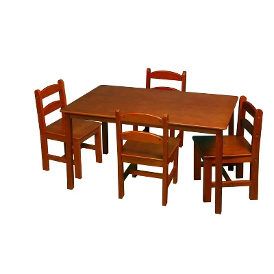 5pc Kids' Rectangle Table And Chair Set - Gift Mark 6 5pc Kids' Rectangle Table And Chair Set - Gift Mark - Image 6