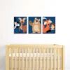 Big Dot Of Happiness Stay Wild - Forest Animals - Boy Woodland Nursery Wall Art And Kids Room Decor - Gift Ideas - 7.5 X 10 Inches - Set Of 3 Prints