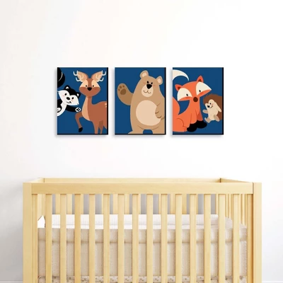 Big Dot Of Happiness Stay Wild - Forest Animals - Boy Woodland Nursery Wall Art And Kids Room Decor - Gift Ideas - 7.5 X 10 Inches - Set Of 3 Prints 1 Big Dot Of Happiness Stay Wild - Forest Animals - Boy Woodland Nursery Wall Art And Kids Room Decor - Gift Ideas - 7.5 X 10 Inches - Set Of 3 Prints