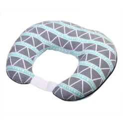 Bacati - 3 Pc Liam Aztec Aqua/Navy Large Triangles Muslin Hugster Feeding & Infant Support Nursing Pillow With 2 Removable Zippered Covers -Graco Shop GUEST 72c9f86b 7d28 49ef b7e0 cfd6d5277845