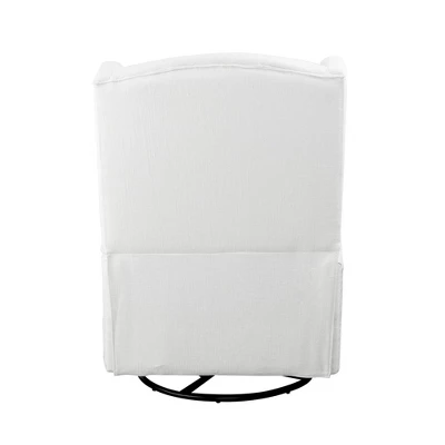 SECOND STORY HOME Hemingway Swivel Recliner Chair - White 1 SECOND STORY HOME Hemingway Swivel Recliner Chair - White