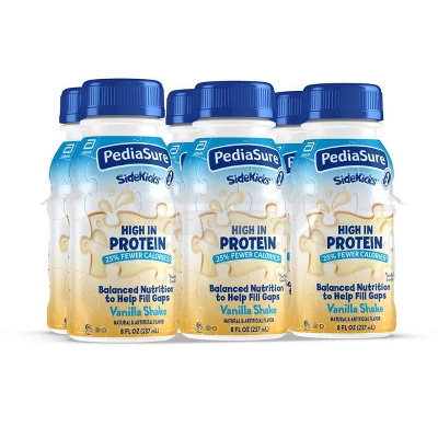 PediaSure SideKicks High Protein Nutrition Shake Vanilla - 6pk/48 Fl Oz 1 PediaSure SideKicks High Protein Nutrition Shake Vanilla - 6pk/48 Fl Oz