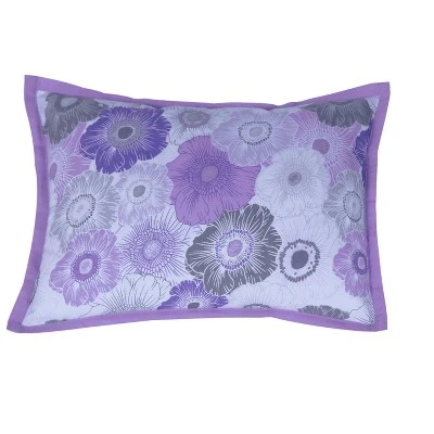 Bacati - Watercolor Floral Purple Gray 5 Pc Girls Toddler Bedding Set 7 Bacati - Watercolor Floral Purple Gray 5 Pc Girls Toddler Bedding Set - Image 7