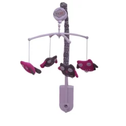 Bacati - Owls In The Woods Pink Fuschia Gray 10 Pc Crib Bedding Set With Long Rail Guard Cover -Graco Shop GUEST 756a8a73 b9af 415d 85e3 2e6316197f19