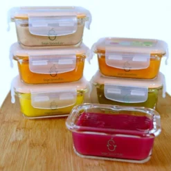 Sage Spoonfuls 6pk Durable Leakproof Glass Baby Food Storage Containers - Clear - 4oz -Graco Shop GUEST 760aba40 b3ce 4c7a abae c4125cf17f94