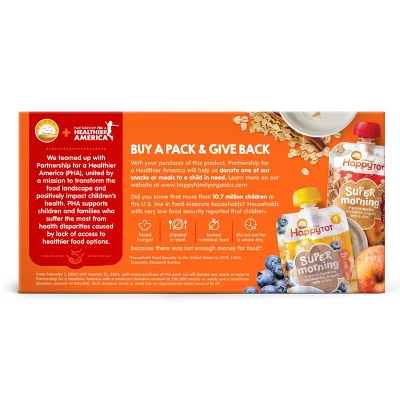 HappyTot Super Mornings Pouches - 8pk 1 HappyTot Super Mornings Pouches - 8pk