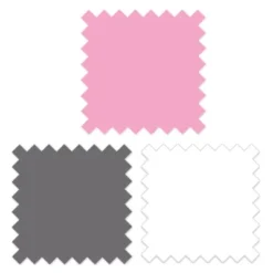 Bacati - 3 Layer Ruffled Crib/Toddler Bed Skirt - White/Pink/Gray -Graco Shop GUEST 77e04335 a470 46a9 b726 3bfcdd7d3ef4