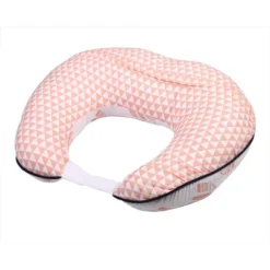 Bacati - 3 Pc Olivia Tribal Coral/Navy Feathers/Triangles Muslin Hugster Feeding & Infant Support Nursing Pillow With 2 Removable Zippered Covers -Graco Shop GUEST 78149504 2022 40f8 b78b 48099af6b00d