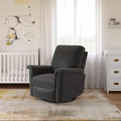 Baby Relax Terrin Swivel Glider Recliner Distressed Faux Leather -Graco Shop GUEST 7a4c4c1c 54eb 425b a82a be9aee7c36aa