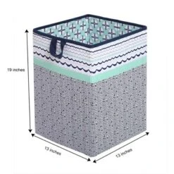 Bacati - Noah Mint/Navy Collapsible Laundry Hamper 11 Bacati - Noah Mint/Navy Collapsible Laundry Hamper -Graco Shop GUEST 7a9265bd e54c 4c5a 80df 319db0514cbb