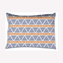 Bacati - Liam Large Triangles Orange Navy Muslin 3 Pc Toddler Bed Sheet Set -Graco Shop GUEST 7a9adbac 166d 4a91 b9e9 c4e267ab85e3