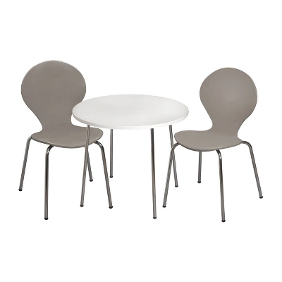 3pc Kids' Table And Chair Set With Chrome Legs - Gift Mark 4 3pc Kids' Table And Chair Set With Chrome Legs - Gift Mark - Image 4