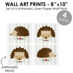Big Dot Of Happiness Forest Hedgehogs - Unframed Woodland Nursery And Kids Room Linen Paper Wall Art - Set Of 4 - Artisms - 8 X 10 Inches 7 Big Dot Of Happiness Forest Hedgehogs - Unframed Woodland Nursery And Kids Room Linen Paper Wall Art - Set Of 4 - Artisms - 8 X 10 Inches -Graco Shop GUEST 7d701923 8347 401e b1cc ab62426c020d