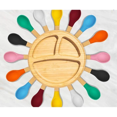 Avanchy Bamboo Baby Training Spoon - 5pk 4 Avanchy Bamboo Baby Training Spoon - 5pk - Image 4
