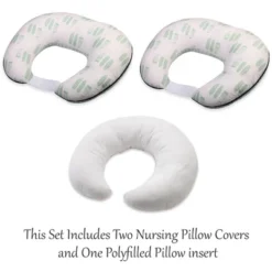 Bacati - 3 Pc Noah Tribal Mint/Navy Feathers/Triangles Muslin Hugster Feeding & Infant Support Nursing Pillow With 2 Removable Zippered Covers -Graco Shop GUEST 7dc79c93 65e5 4927 9ce9 8ab94070fee0