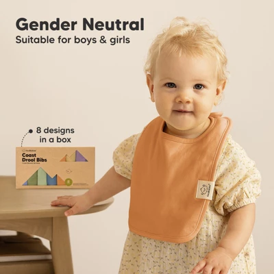 KeaBabies 8-Pack Organic Baby Bibs For Boy, Girl, Drool Bibs, Baby Bib For Girls, Boys, Newborn Teething Bibs 13 KeaBabies 8-Pack Organic Baby Bibs For Boy, Girl, Drool Bibs, Baby Bib For Girls, Boys, Newborn Teething Bibs - Image 13