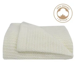 Living Textiles Baby Organic Celullar Baby Blanket - White -Graco Shop GUEST 7e8c7251 d1ea 4d57 93b1 7b0123fc7d61