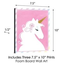 Big Dot Of Happiness Rainbow Unicorn - Baby Girl Nursery Wall Art And Kids Room Decorations - Gift Ideas - 7.5 X 10 Inches - Set Of 3 Prints 7 Big Dot Of Happiness Rainbow Unicorn - Baby Girl Nursery Wall Art And Kids Room Decorations - Gift Ideas - 7.5 X 10 Inches - Set Of 3 Prints -Graco Shop GUEST 805d47ce d5d5 414a ab6d d41a161b321b