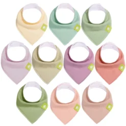 10pk Organic Baby Bandana Bibs, Baby Drool Bibs For Baby Girl, Boy, Baby Bibs For Infant, Newborn -Graco Shop GUEST 8111b719 ea0d 482c 8880 130817f7a270