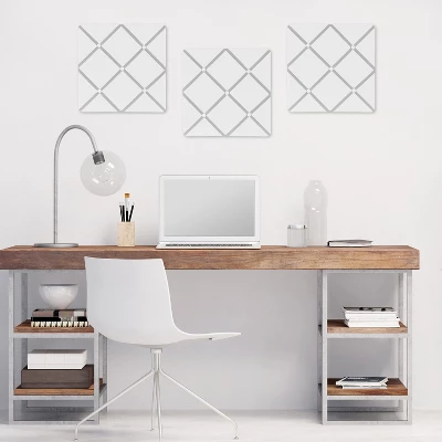 Sweet Jojo Designs Photo Memo Board (13"x13") - White & Gray Hotel 1 Sweet Jojo Designs Photo Memo Board (13"x13") - White & Gray Hotel