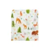 Loulou Lollipop Muslin Fitted Crib Sheet - Forest Friends