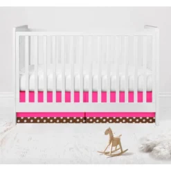 Bacati - Ladybugs Pink Chocolate 10 Pc Crib Bedding Set With Long Rail Guard Cover -Graco Shop GUEST 86a25a2e 859d 486f 920d 2d8a1621e1ac