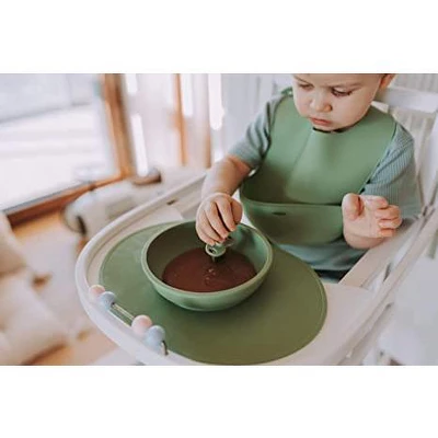 Upward Baby Bib Spoon Bowl Placemat 6-12 Months 8Pc Set Multi 1 Upward Baby Bib Spoon Bowl Placemat 6-12 Months 8Pc Set Multi