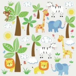 RoomMates Jungle Friends Peel And Stick Wall Decal 6 RoomMates Jungle Friends Peel And Stick Wall Decal -Graco Shop GUEST 88a60429 b436 4a6b 80a6 999723e2a543