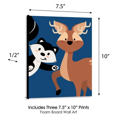 Big Dot Of Happiness Stay Wild - Forest Animals - Boy Woodland Nursery Wall Art And Kids Room Decor - Gift Ideas - 7.5 X 10 Inches - Set Of 3 Prints 3 Big Dot Of Happiness Stay Wild - Forest Animals - Boy Woodland Nursery Wall Art And Kids Room Decor - Gift Ideas - 7.5 X 10 Inches - Set Of 3 Prints - Image 3