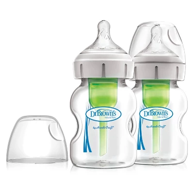 Dr. Brown's Options+ Wide-Neck Anti-Colic Glass Baby Bottle - 2pk 8 Dr. Brown's Options+ Wide-Neck Anti-Colic Glass Baby Bottle - 2pk - Image 8