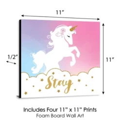 Big Dot Of Happiness Rainbow Unicorn - Kids Room, Nursery Decor And Home Decor - 11 X 11 Inches Nursery Wall Art - Set Of 4 Prints For Baby's Room 9 Big Dot Of Happiness Rainbow Unicorn - Kids Room, Nursery Decor And Home Decor - 11 X 11 Inches Nursery Wall Art - Set Of 4 Prints For Baby's Room -Graco Shop GUEST 8a968e77 6216 4ba3 aeb0 322925de25df
