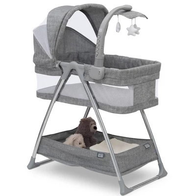 Simmons Kids' City Sleeper Bassinet - Gray Tweed 2 Simmons Kids' City Sleeper Bassinet - Gray Tweed - Image 2