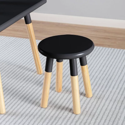Kids' Dipped Table And Stool Set - ACEssentials 5 Kids' Dipped Table And Stool Set - ACEssentials - Image 5