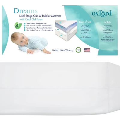Oxford Baby Dreams Dual Stage Crib & Toddler Mattress 3 Oxford Baby Dreams Dual Stage Crib & Toddler Mattress - Image 3
