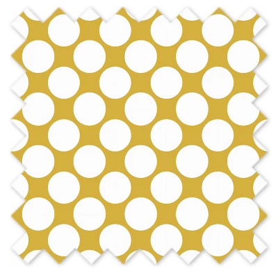 Bacati - Large Dots Crib/Toddler Bed Skirt - Yellow 1 Bacati - Large Dots Crib/Toddler Bed Skirt - Yellow