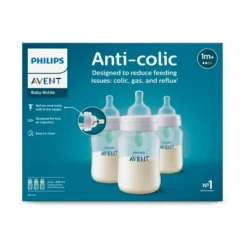 Philips Avent 3pk Anti-Colic Bottle With AirFree Vent - Clear - 9oz