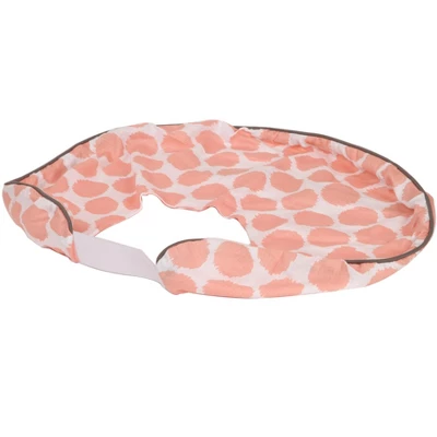 Bacati - 3 Pc Ikat Zigzag Coral Dots Muslin Hugster Feeding & Infant Support Nursing Pillow Nursing Pillow With Insert 5 Bacati - 3 Pc Ikat Zigzag Coral Dots Muslin Hugster Feeding & Infant Support Nursing Pillow Nursing Pillow With Insert - Image 5