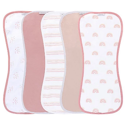 Ely's & Co. Hourglass Shape Fleece Burp Cloths 5 Piece Set 5 Ely's & Co. Hourglass Shape Fleece Burp Cloths 5 Piece Set - Image 5