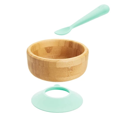Munchkin Bamboo Suction Dining Bowl With Silicone Spoon 3 Munchkin Bamboo Suction Dining Bowl With Silicone Spoon - Image 3