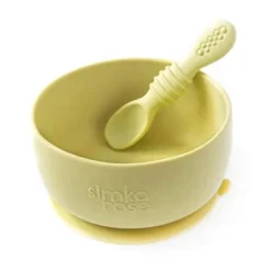 Simka Rose Silicone Baby Bowl And Spoon Set -Graco Shop GUEST 8e878360 4fed 4b50 aaa7 e3936cc14638