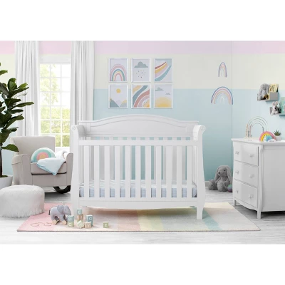 Delta Children Lancaster 4-in-1 Convertible Crib - Bianca White 4 Delta Children Lancaster 4-in-1 Convertible Crib - Bianca White - Image 4