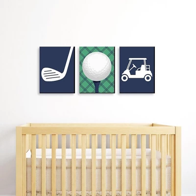 Big Dot Of Happiness Par-Tee Time - Golf - Sports Nursery Wall Art, Kids Room Decor & Game Room Home Decor - 7.5 X 10 Inches - Set Of 3 Prints 1 Big Dot Of Happiness Par-Tee Time - Golf - Sports Nursery Wall Art, Kids Room Decor & Game Room Home Decor - 7.5 X 10 Inches - Set Of 3 Prints