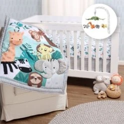The Peanutshell Wild Kingdom Crib Bedding Set, 3pc To 12 Pc, Safari Animals -Graco Shop GUEST 90ed2940 d760 492a ae81 6fc6dd0fd1f7