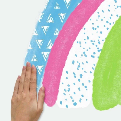RoomMates Pattern Rainbow Peel And Stick Giant Wall Decal 4 RoomMates Pattern Rainbow Peel And Stick Giant Wall Decal - Image 4