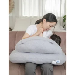 Pharmedoc Nursing Pillow For Breastfeeding - Breast Feeding Pillows With Safety Bumper & Adjustable Waist Straps - Removable Cover - Baby Essentials For Newborn - Full Support For Mom & Baby -Graco Shop GUEST 92f9a313 8ba0 4667 b9e6 56c31865f8ee