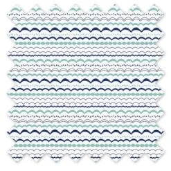 Bacati - Garland Mint Navy 100 Percent Cotton Universal Baby US Standard Crib Or Toddler Bed Fitted Sheet -Graco Shop GUEST 93627aaa 489c 4613 9a3c b8d3d0e30270