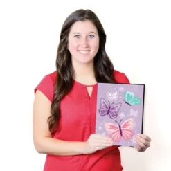 Big Dot Of Happiness Beautiful Butterfly - Floral Nursery Wall Art And Kids Room Decor - 7.5 X 10 Inches - Set Of 3 Prints -Graco Shop GUEST 937add69 b371 4f05 9f82 f5bc8590f057