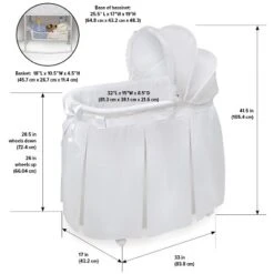 Badger Basket Wishes Oval Bassinet -Graco Shop GUEST 93c53299 52e8 4c1a bd01 ffda9196a410